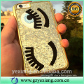 New products bling big eyes long eyelash style mobile phone case cover for iphone 5 pc back cover case